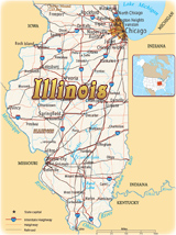 Map Illinois