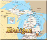 Michigan map