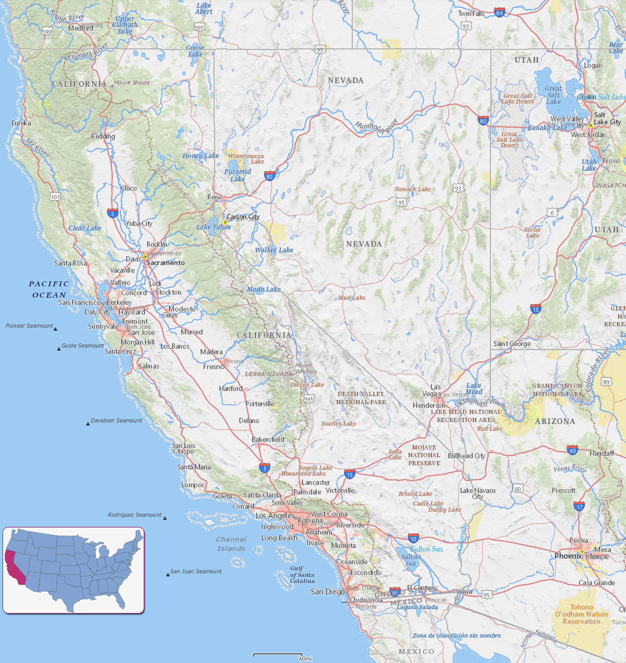 Map California