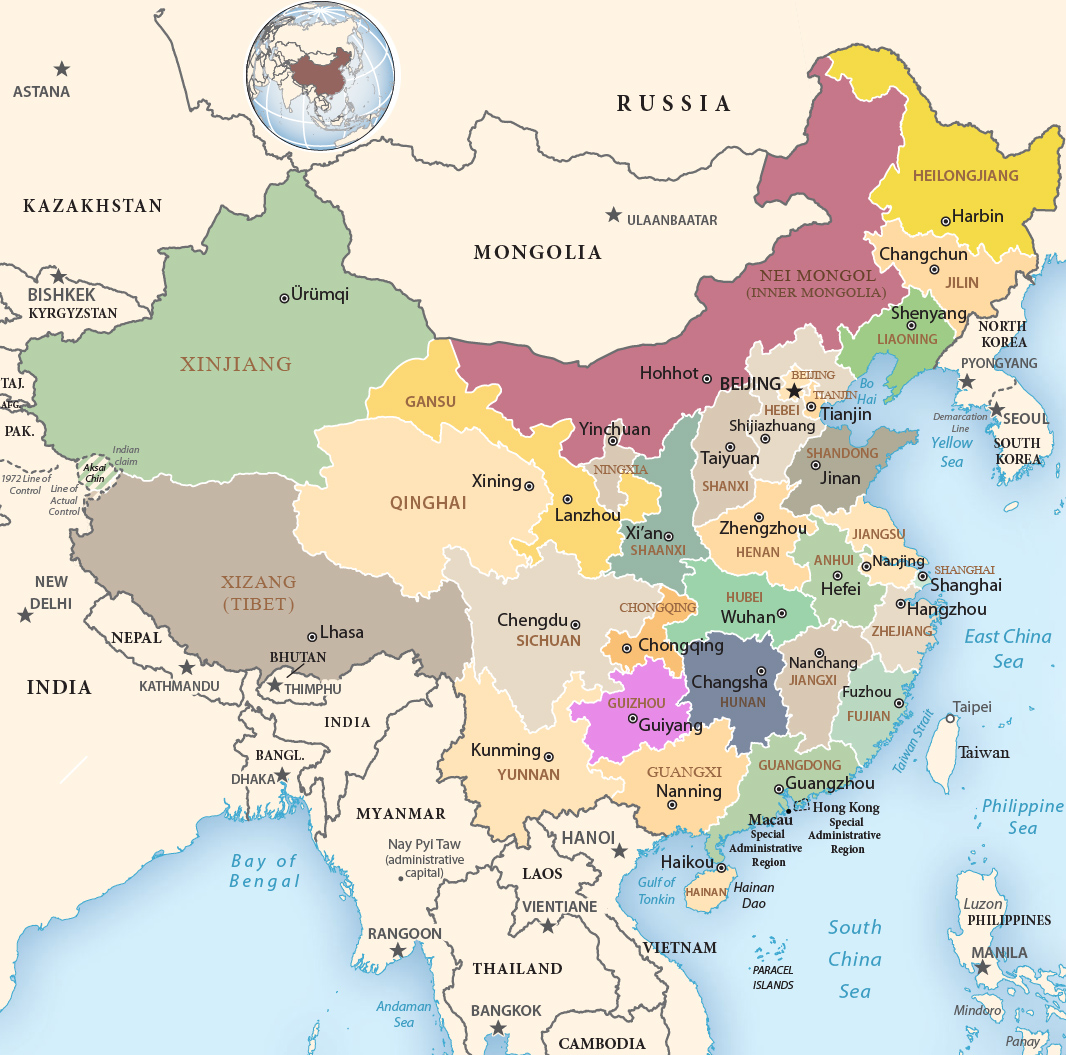 Political Map China