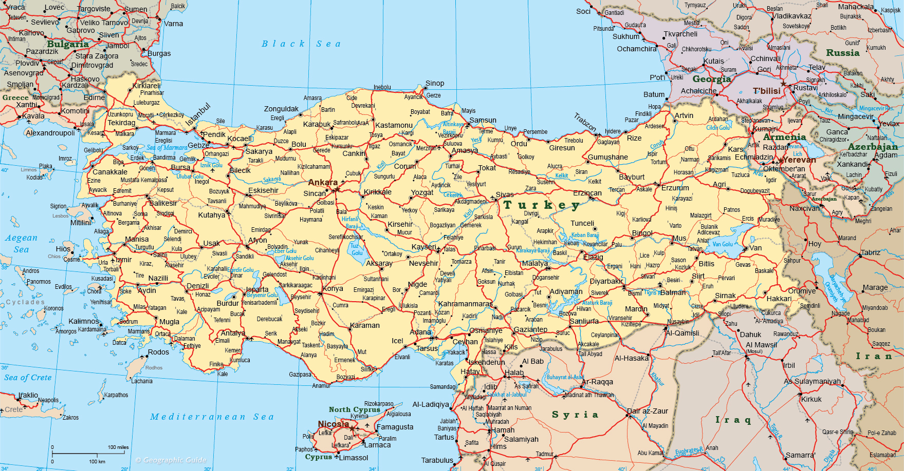 Turkey map