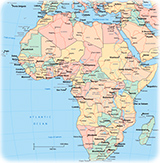 Map african countries