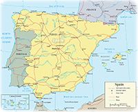 Map Spain