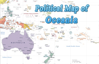 Oceania political map