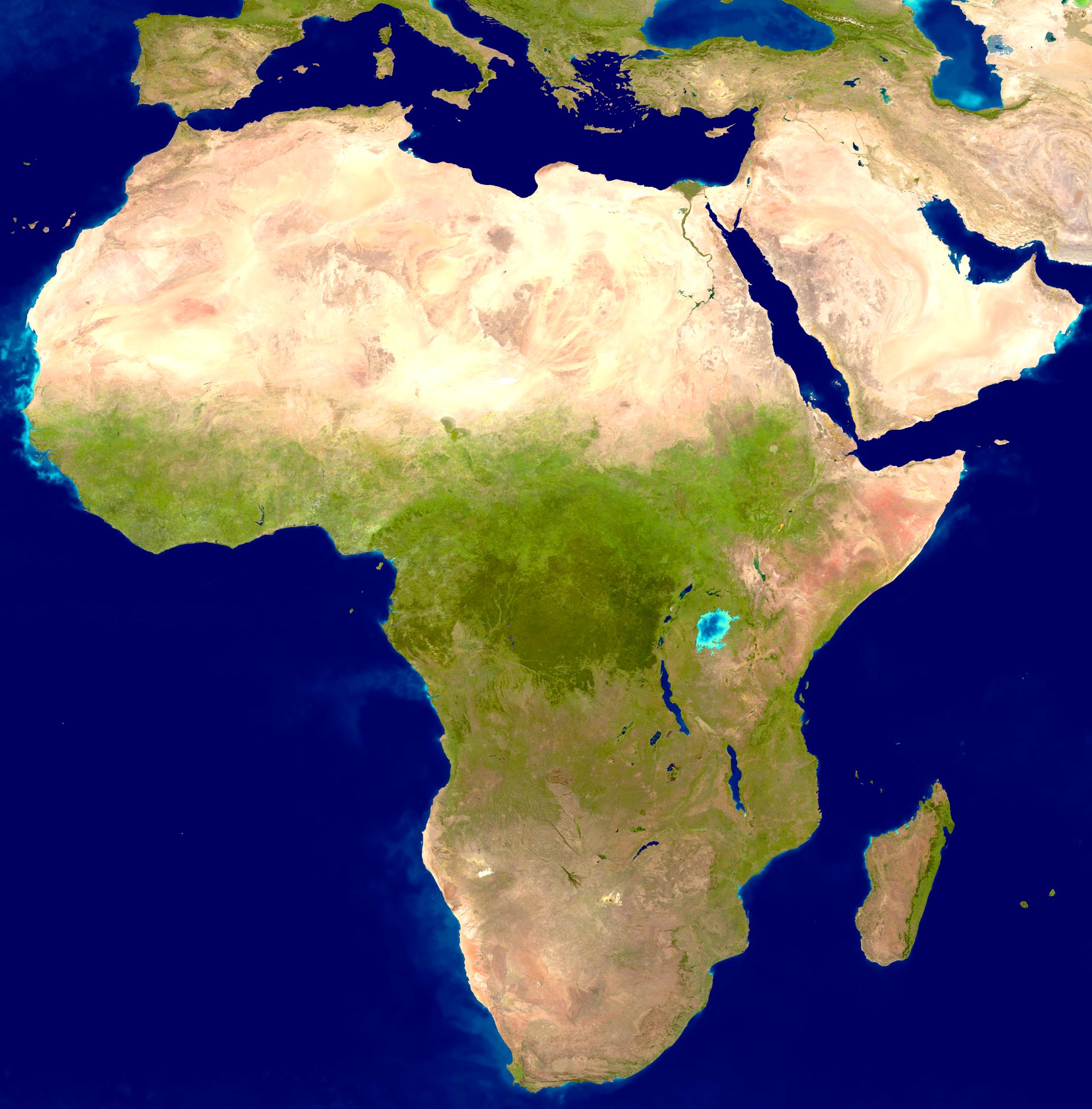 Satellite Image of Africa