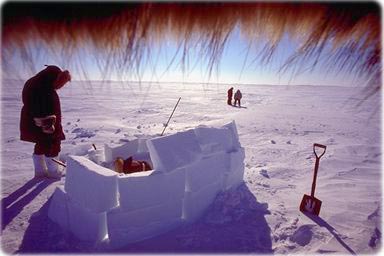 Eskimos in the Arctic