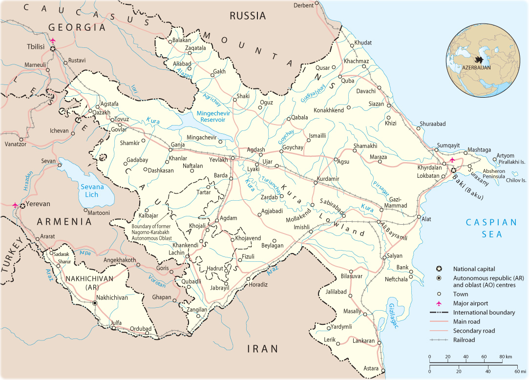 Map Azerbaijan