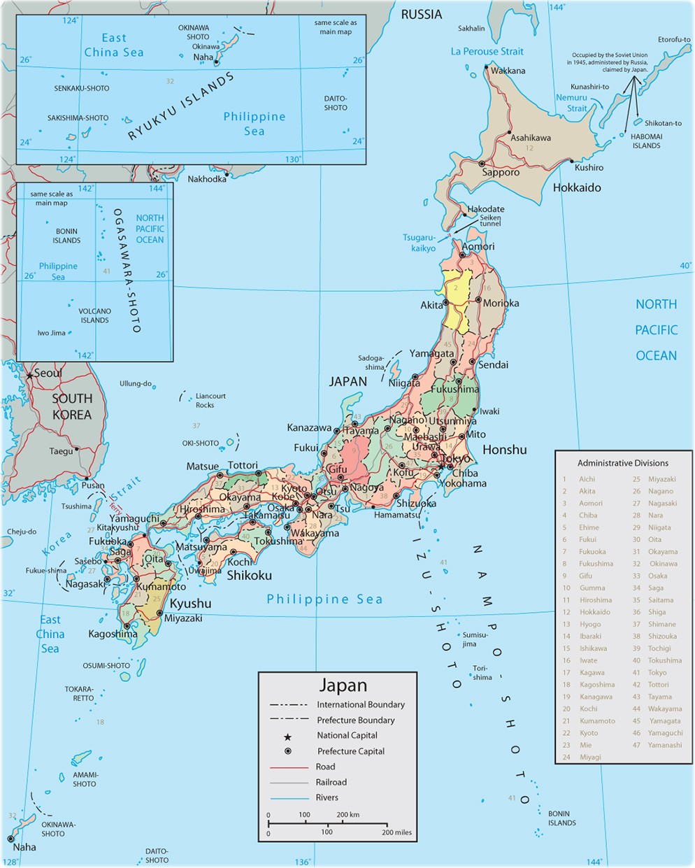 Map Japan