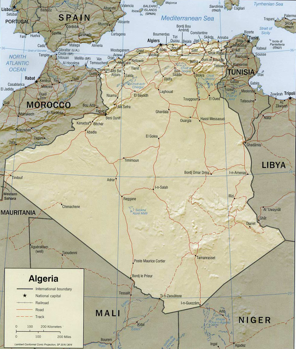 Map Algeria
