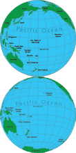 Oceania Globes