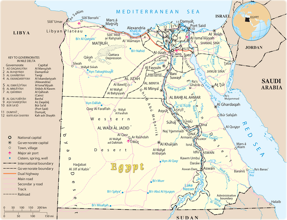 Map Egypt