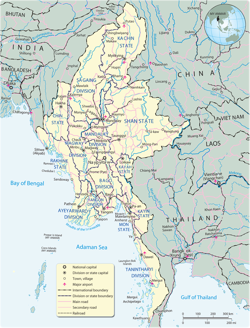 Map Myanmar