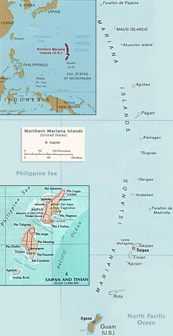 Northern Mariana Islands map
