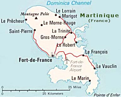 Martinique map