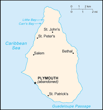 Monserrat map