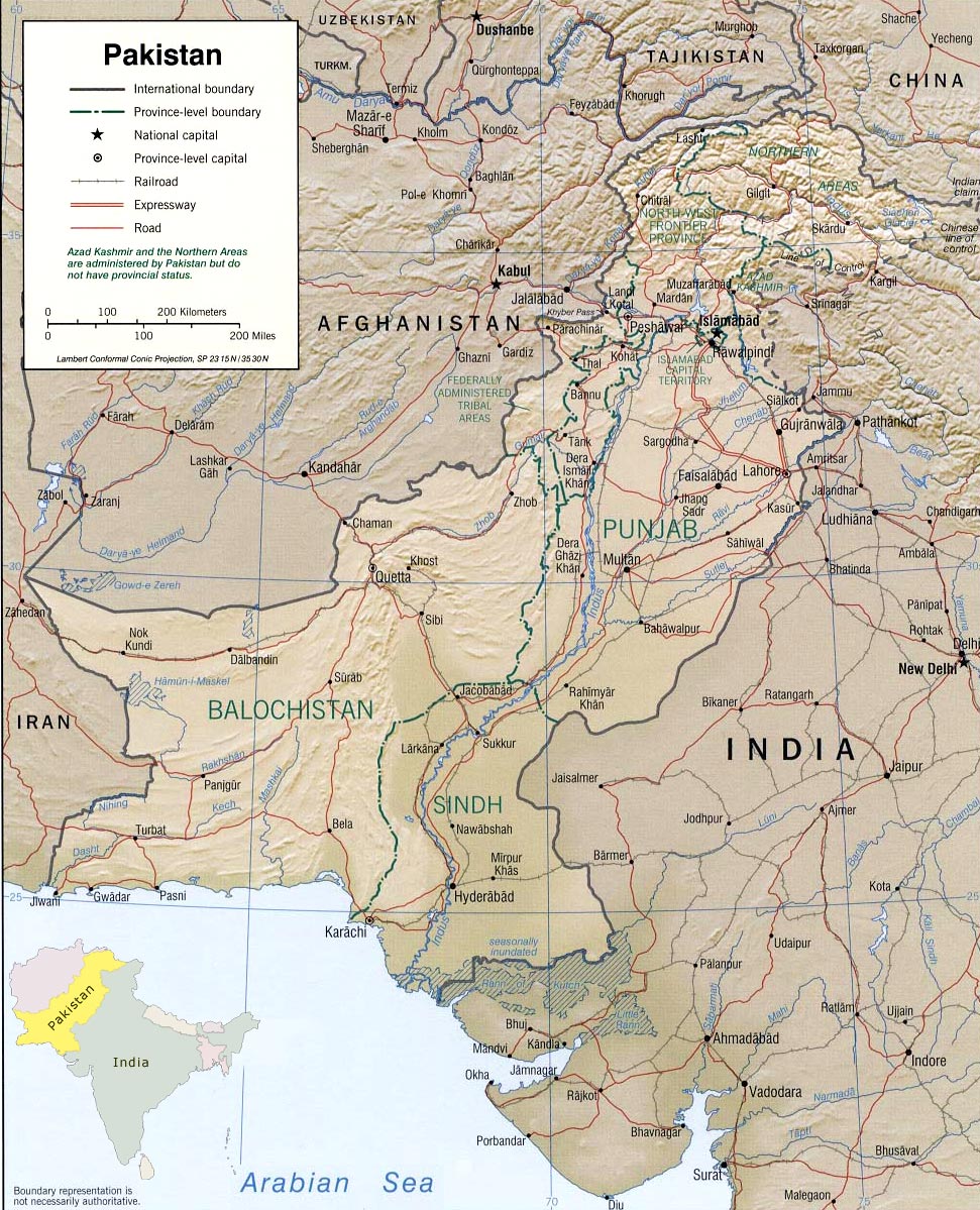 Pakistan map
