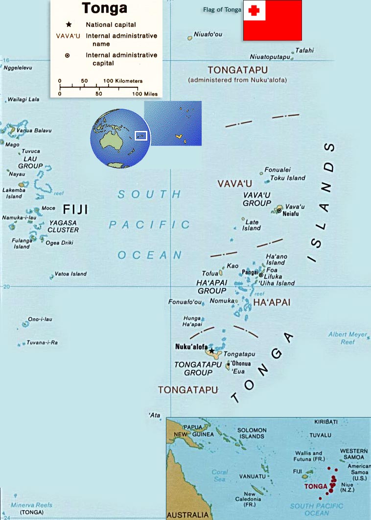 Tonga Map