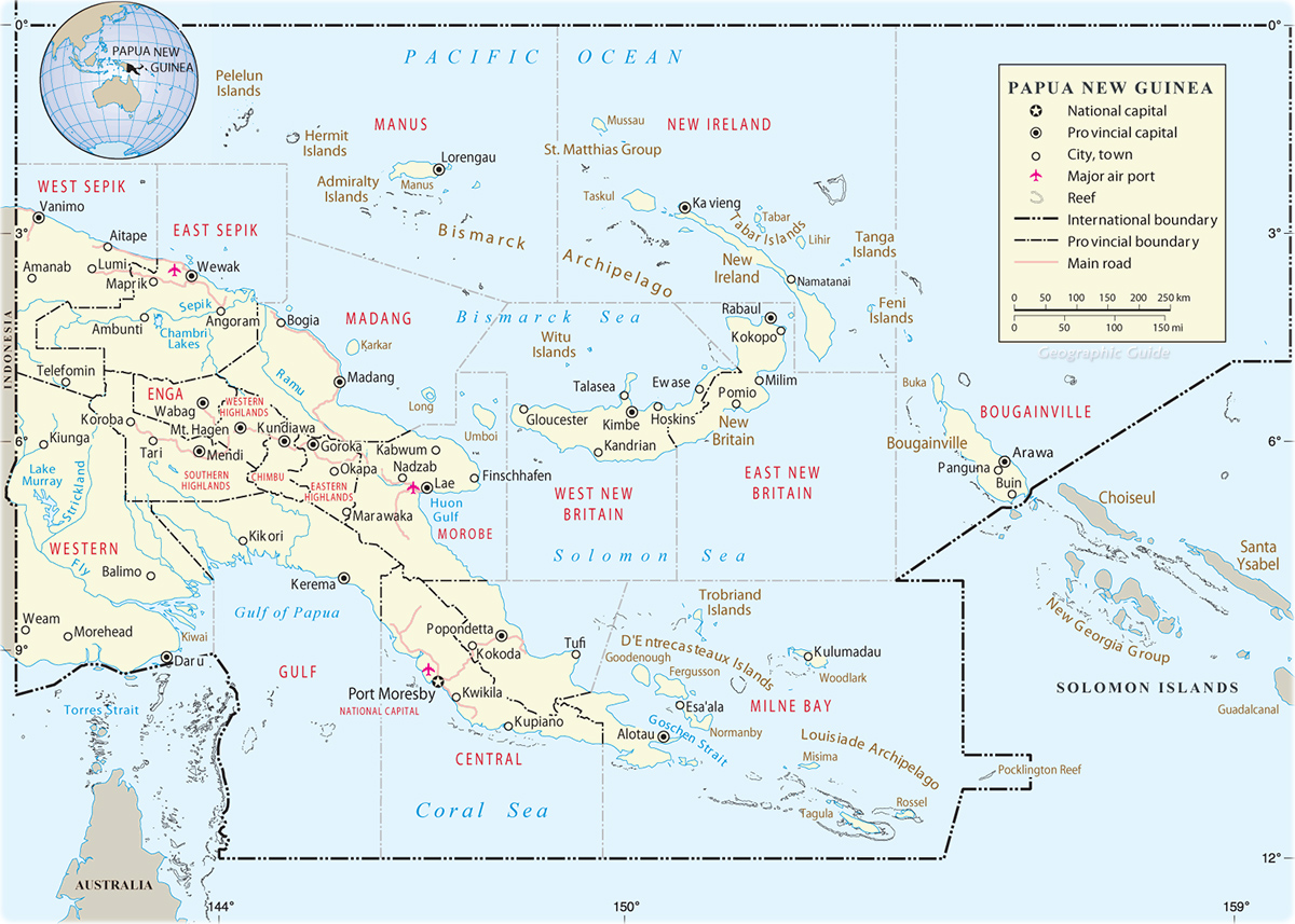 Download this Map Papua New Guinea picture