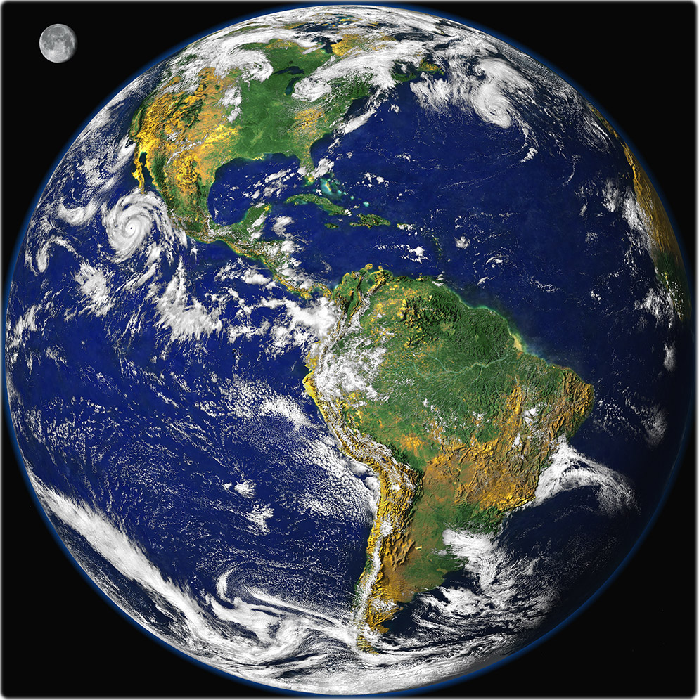 America blue marble