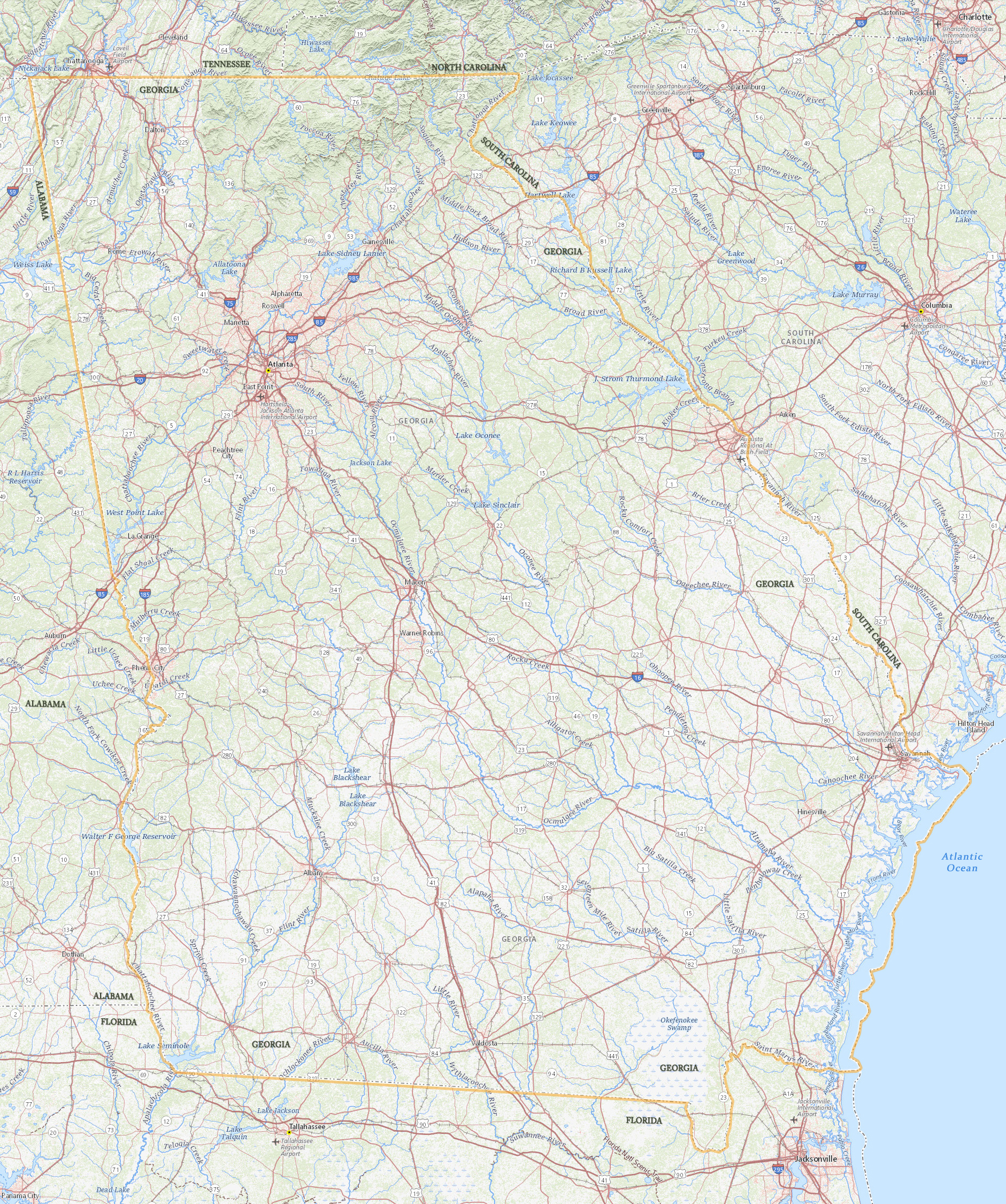 Map Georgia
