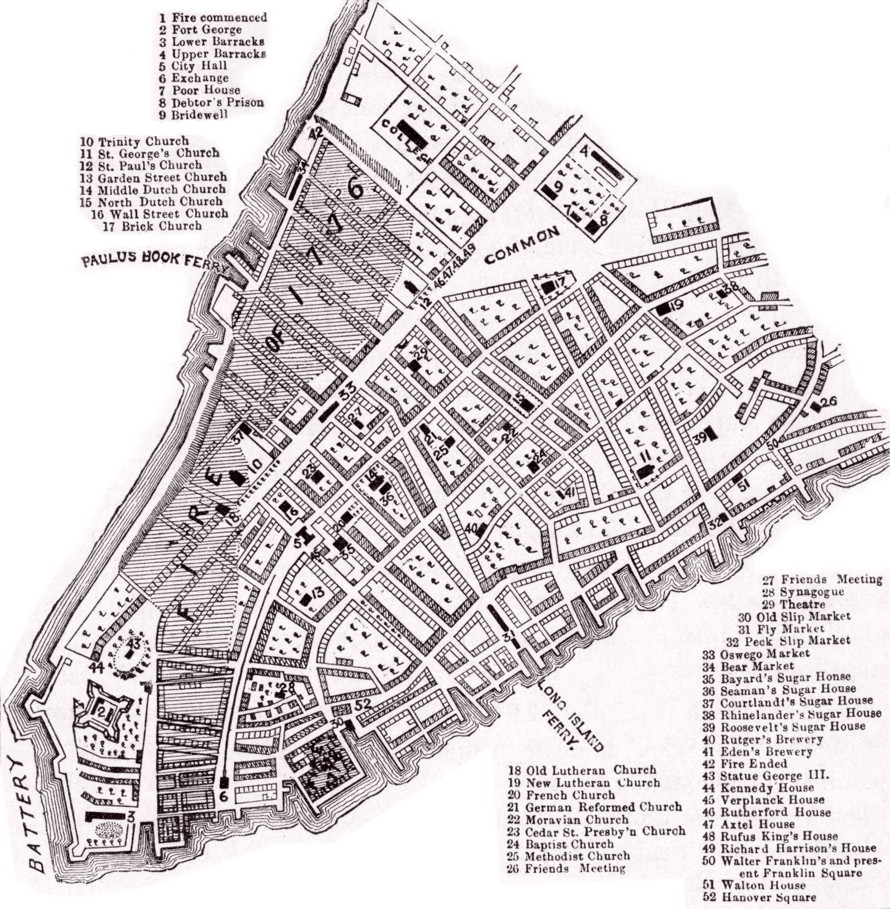 Map Fire 1776