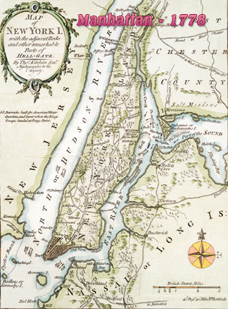 Map New York Island