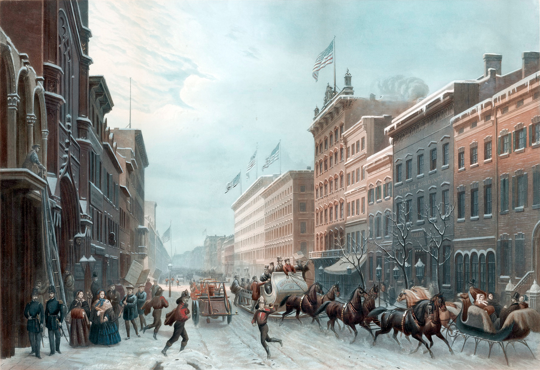 Winter Scene Broadway