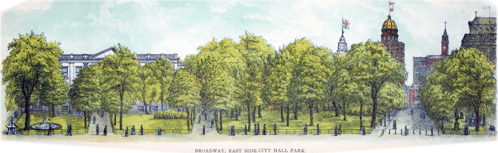 City Hall Park 19th century