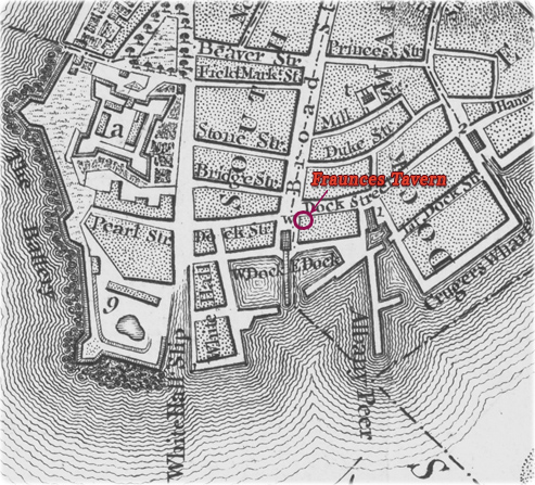 Fraunces Tavern map
