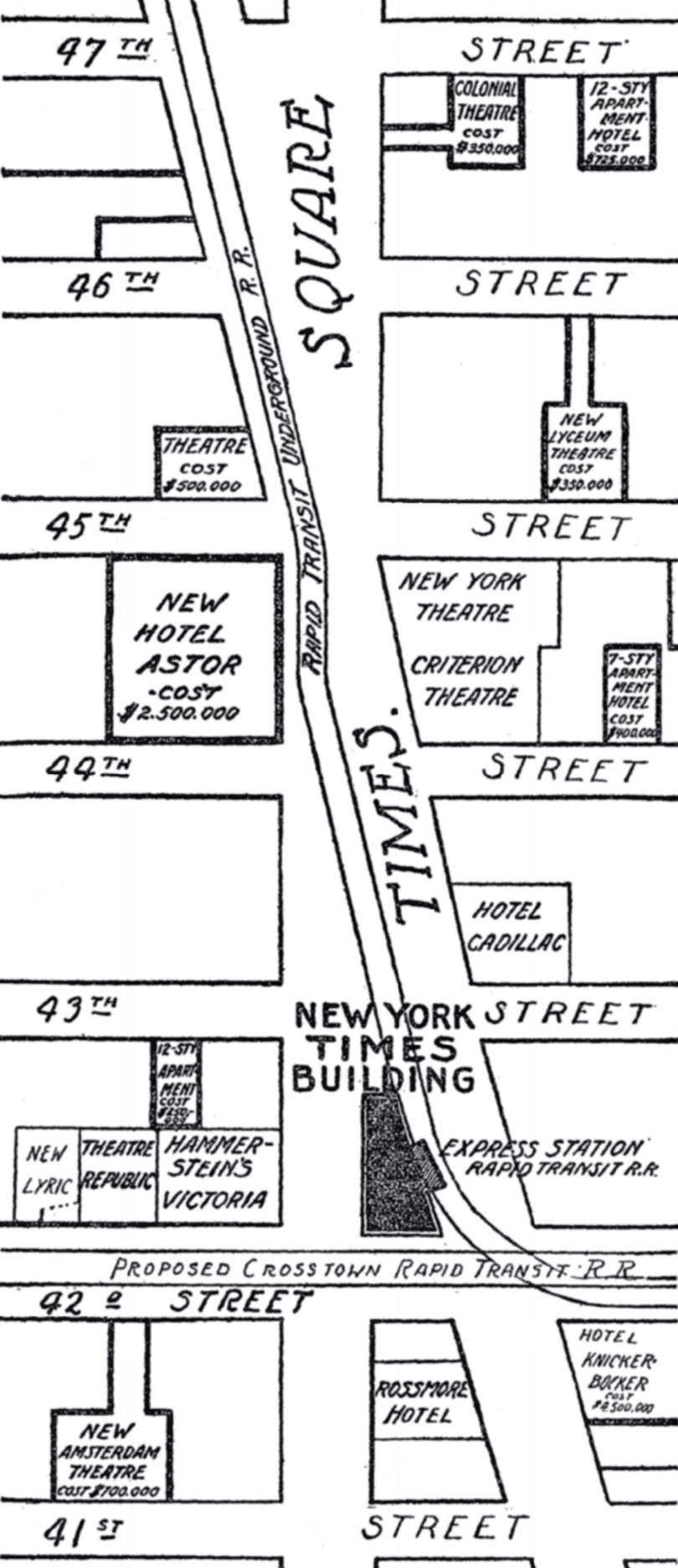 Map Times Square