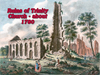 Ruins of Trinity Church New York