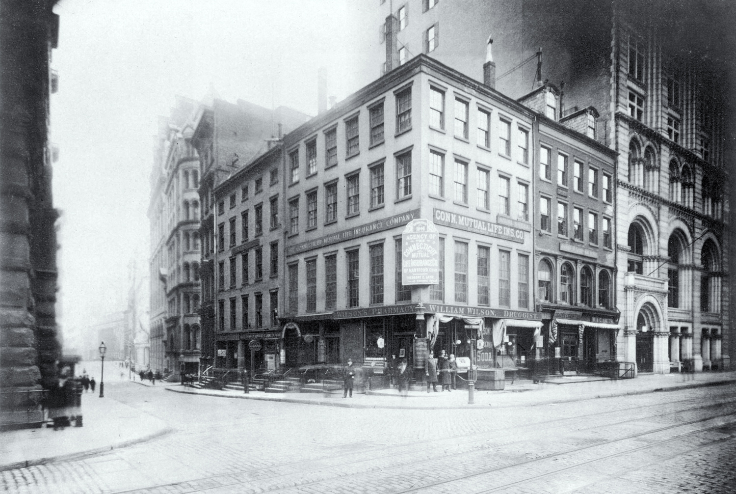 Corner Broadway Wall Street