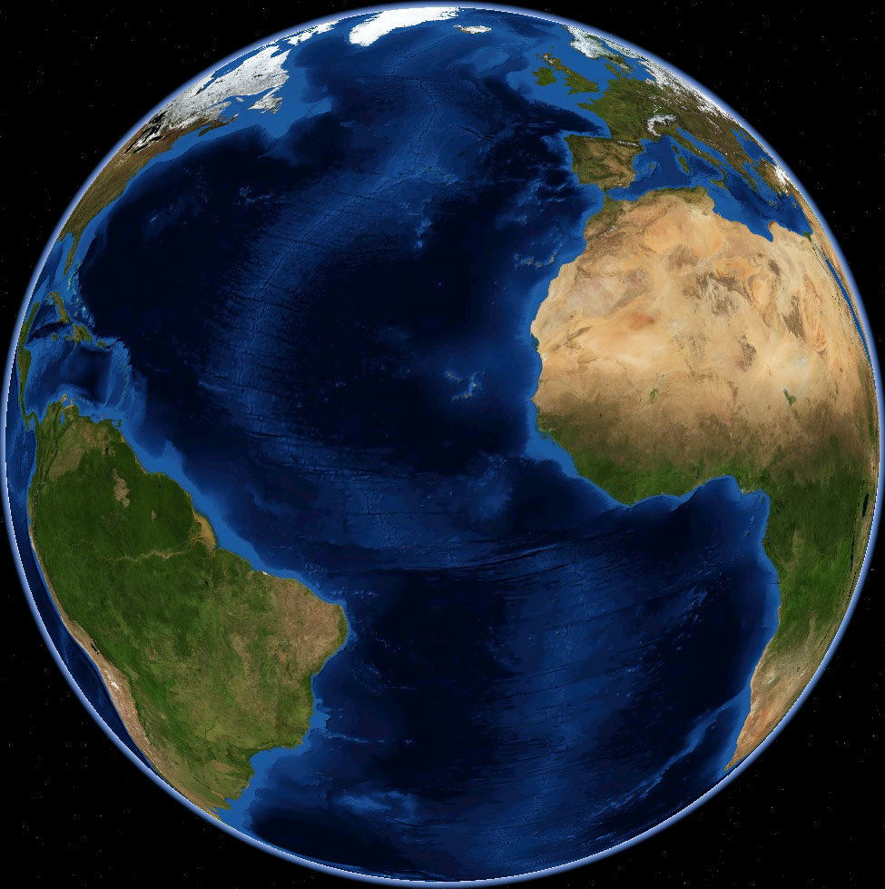 South Atlantic Ocean On Map 