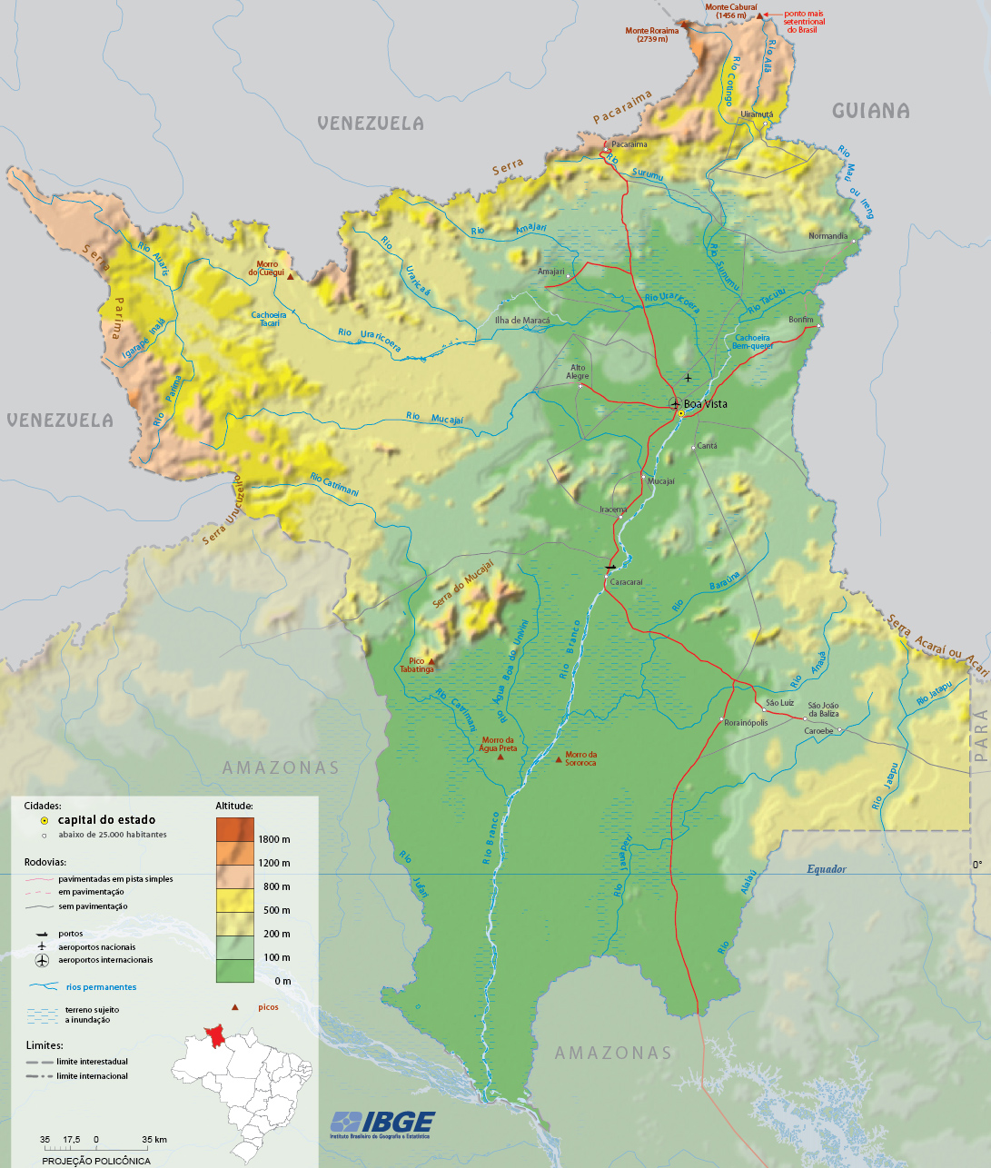 Map Roraima