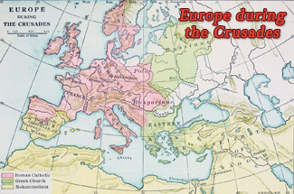 Map Europe Crusades