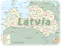 Map Latvia