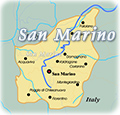 San Marino map