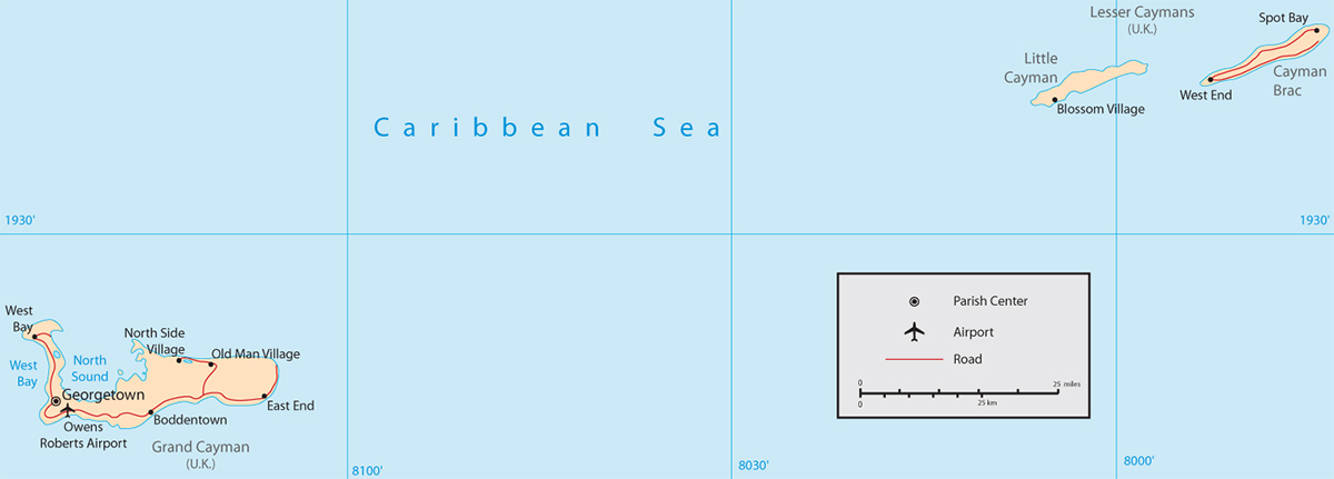 Map Cayman Islands