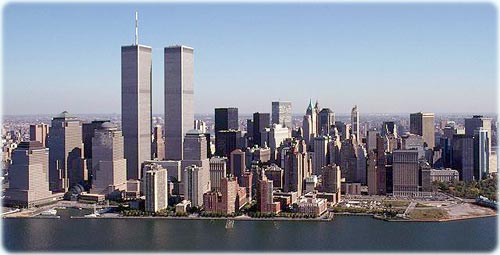 Twin Towers, in Manhattan