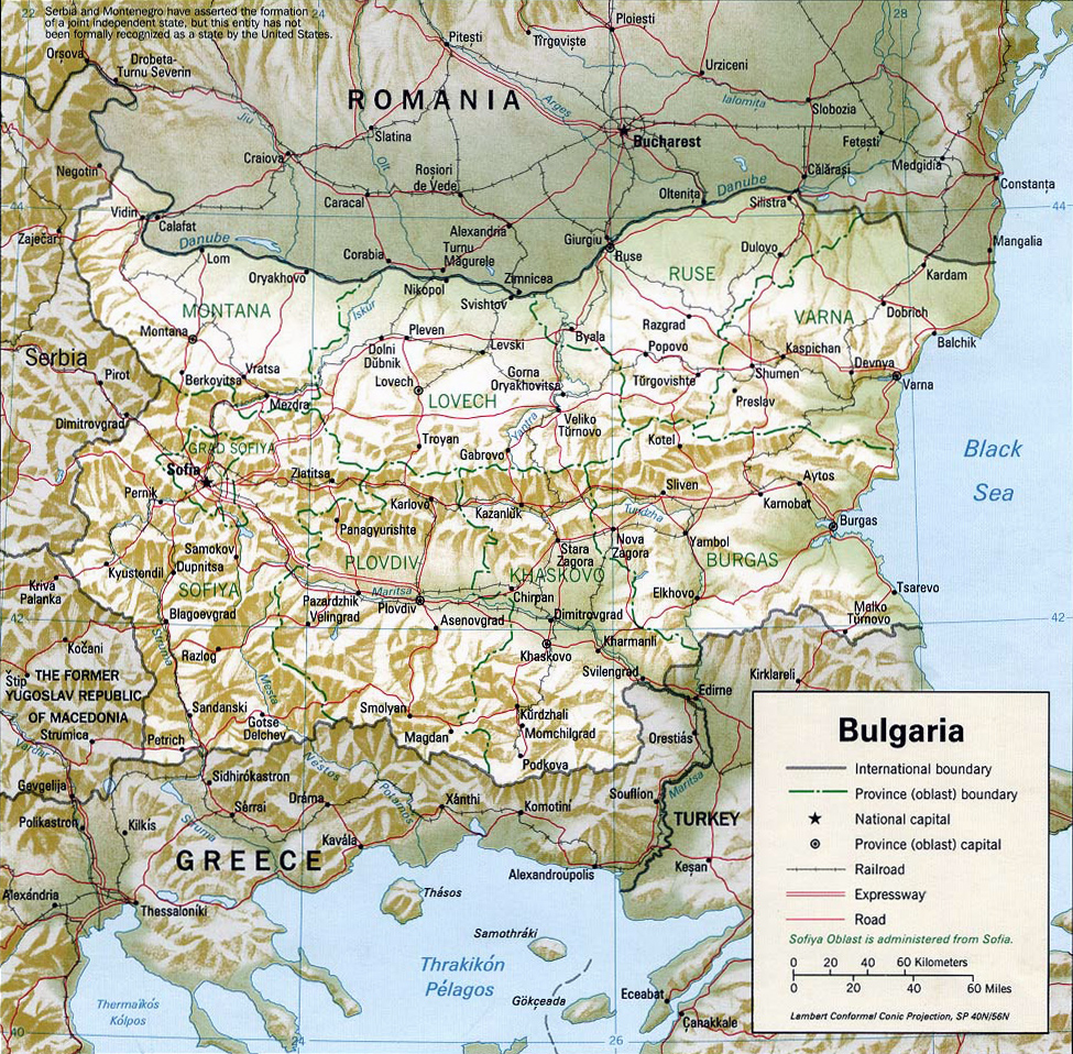 Map Bulgaria