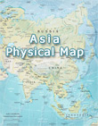 Asia physical Map