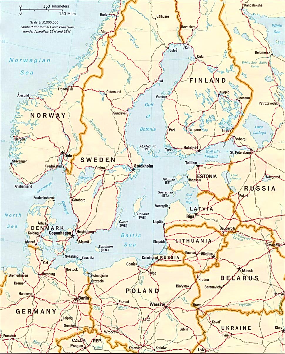 Map of the Baltic Sea Region - Nations Online Project