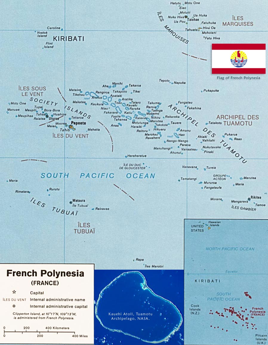 French Polynesia map