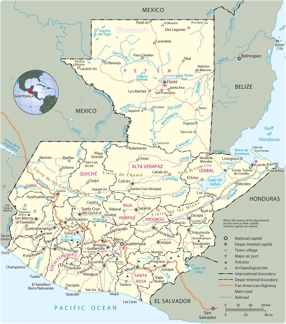 Map Guatemala