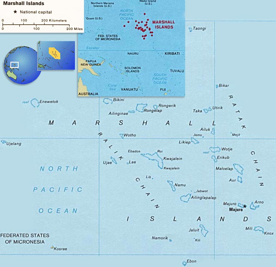 Marshall Islands map