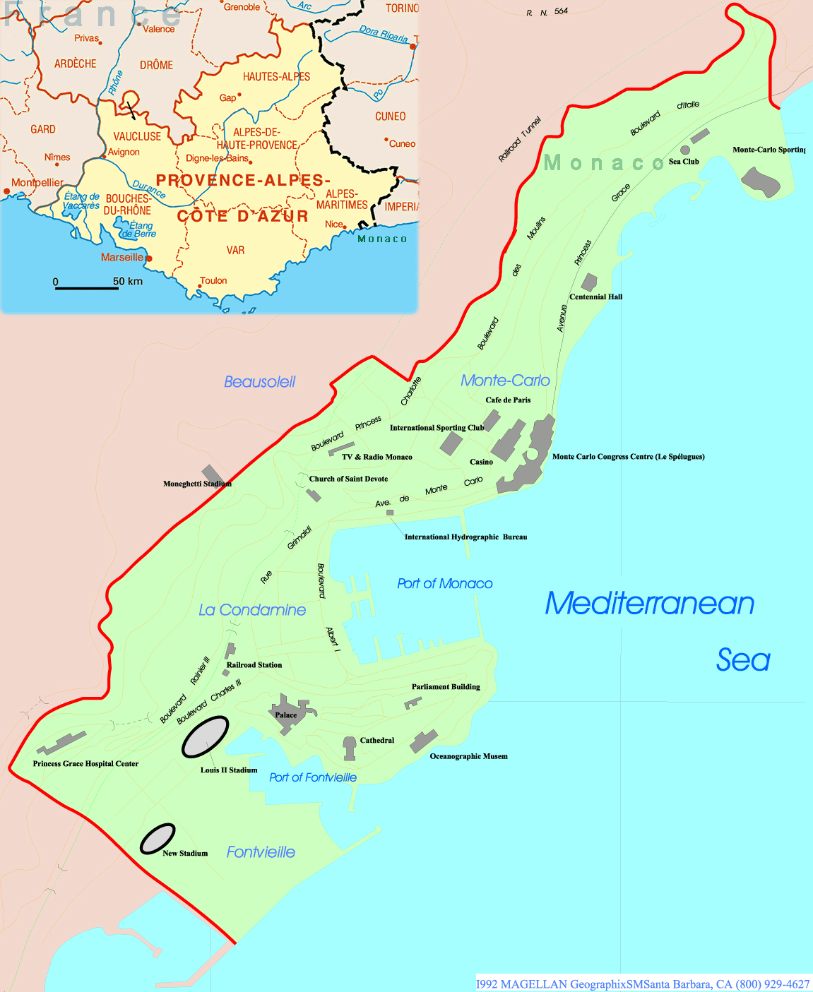 Monaco Map