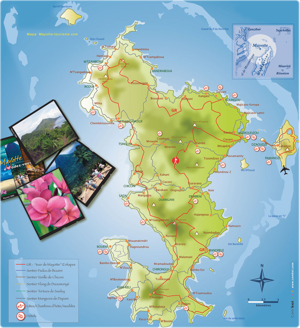 Mayotte Map Africa : Africa Detailed Powerpoint Maps Ppt Layouts On