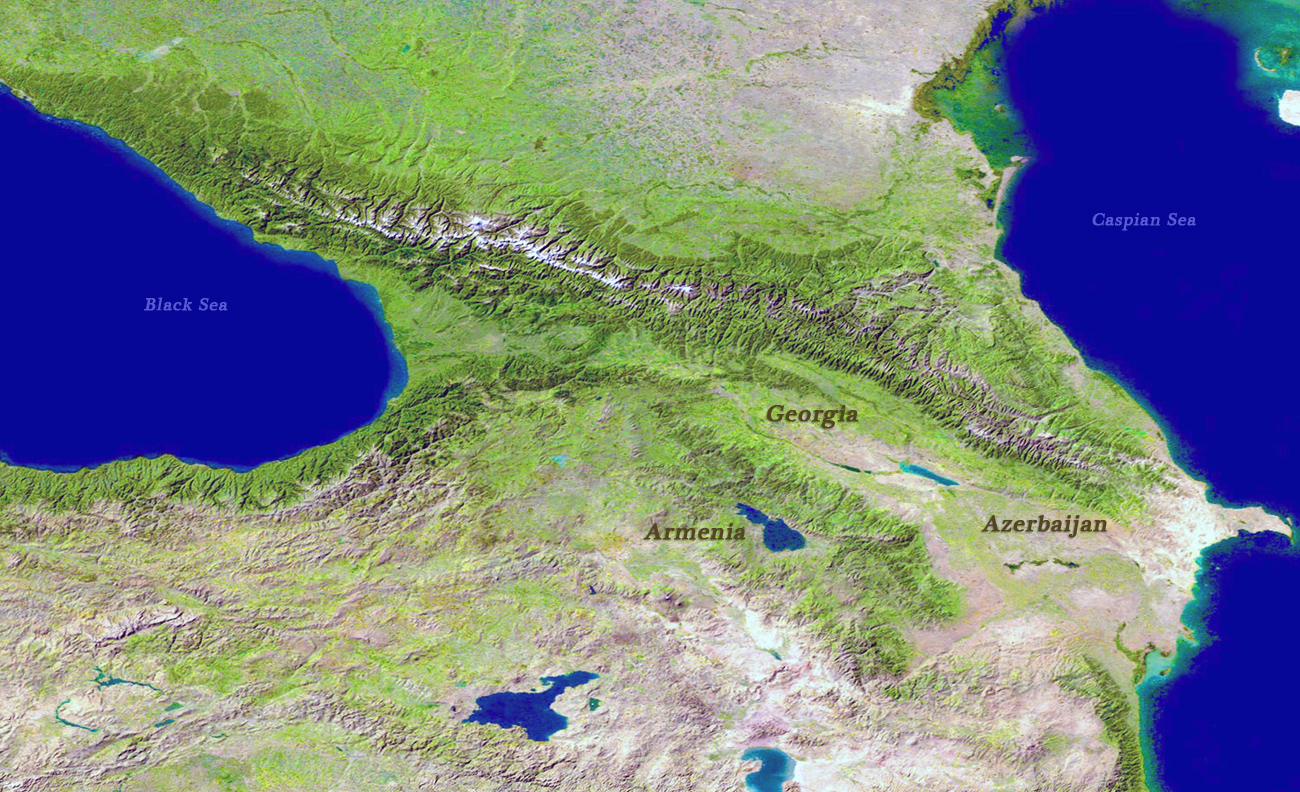 Caucasus World Map