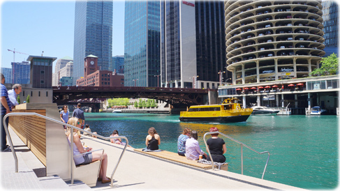 Chicago river walk