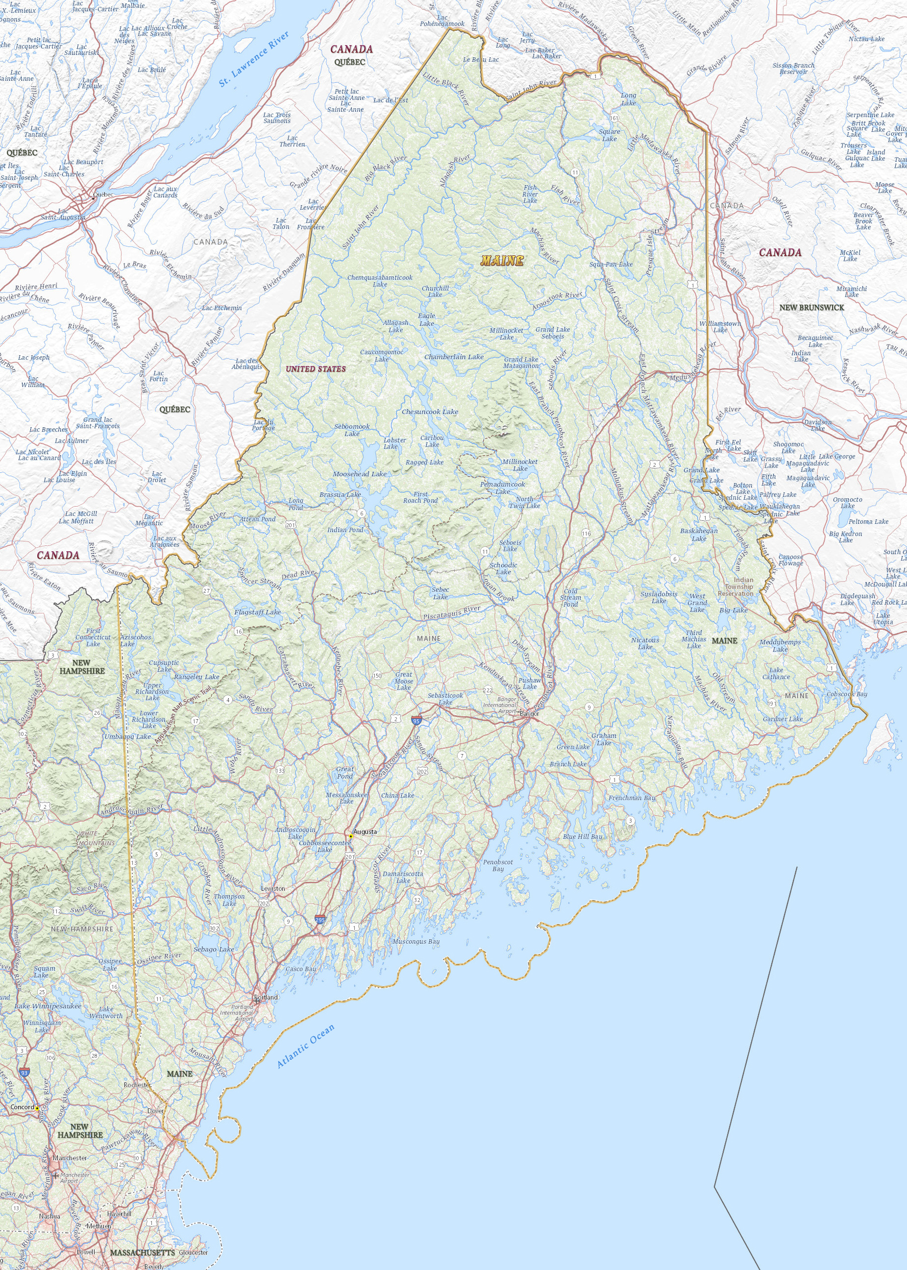 Maine map
